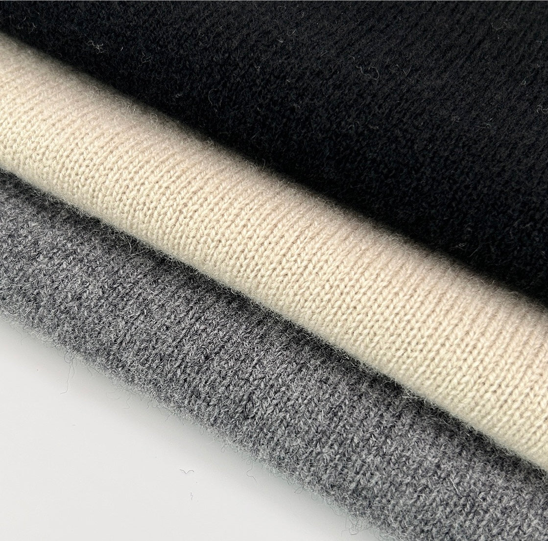 Cashmere Wool Crewneck Sweater